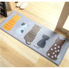 Load image into Gallery viewer, Tapis de sol gris avec Famille de Chats - Vraiment-chat