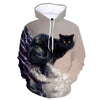 Sweat Capuche Chat Homme