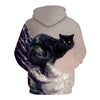 Sweat Capuche Chat Homme