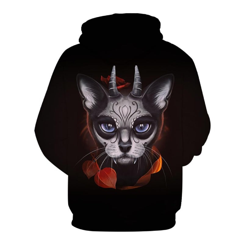 Sweat chat homme satanique