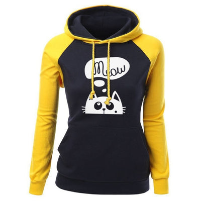 Sweat Femme à Capuche Chat