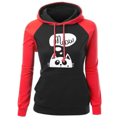 Sweat Femme à Capuche Chat