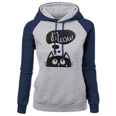 Sweat Femme à Capuche Chat