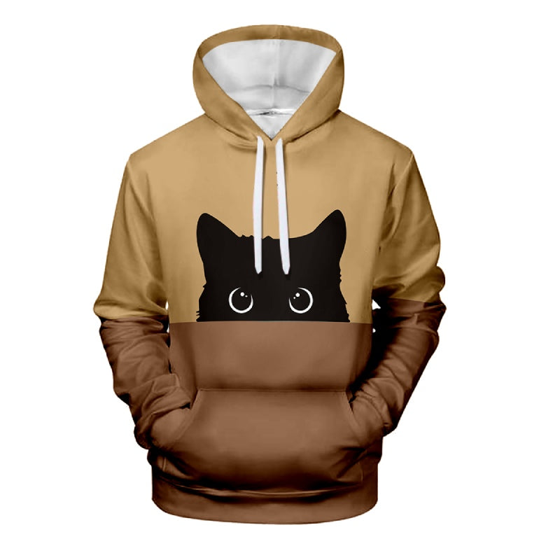 Sweat shirt Chat Bicolore Unisexe - Vraiment-chat