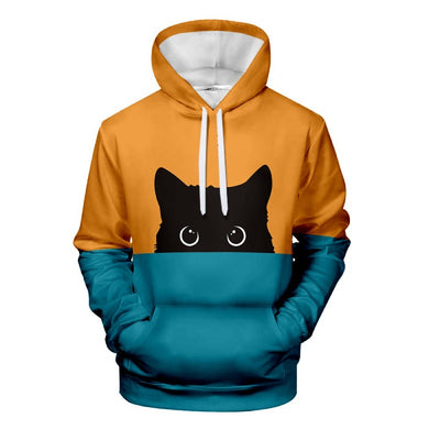 Sweat shirt Chat Bicolore Unisexe - Vraiment-chat