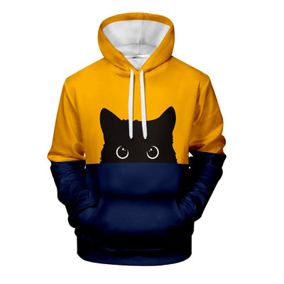 Sweat shirt Chat Bicolore Unisexe - Vraiment-chat
