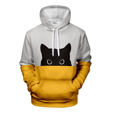 Sweat shirt Chat Bicolore Unisexe - Vraiment-chat