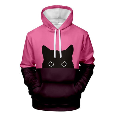 Sweat shirt Chat Bicolore Unisexe - Vraiment-chat