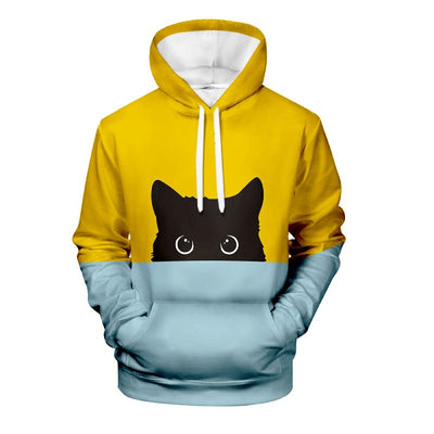 Sweat shirt Chat Bicolore Unisexe - Vraiment-chat
