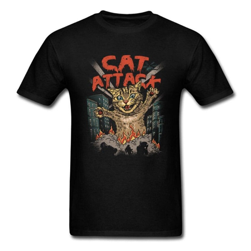 T-Shirt Attaque de Chat Géant - Vraiment-chat