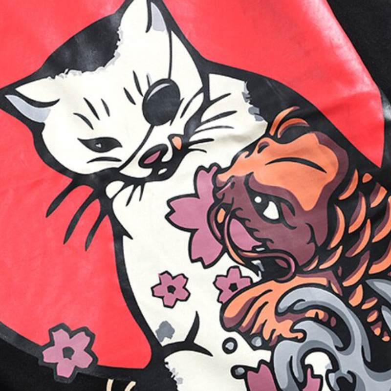 T-Shirt avec Chat Hip Hop - Vraiment-chat