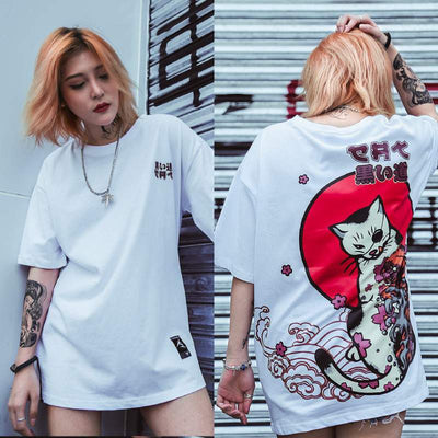 T-Shirt avec Chat Hip Hop - Vraiment-chat