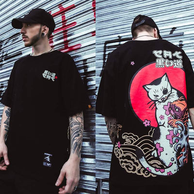 T-Shirt avec Chat Hip Hop - Vraiment-chat