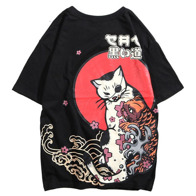 T-Shirt avec Chat Hip Hop - Vraiment-chat