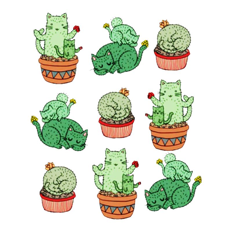 T-Shirt Chat Cactus - Vraiment-chat