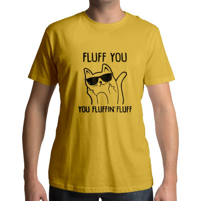 T-shirt Chat Doigt D'honneur Fluff You - Vraiment-chat