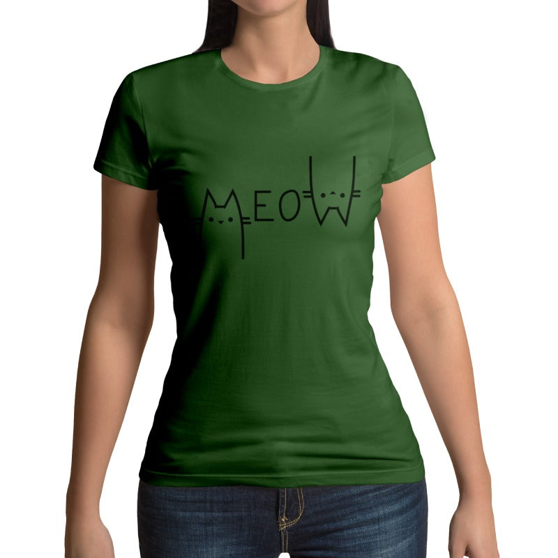 T-shirt chat Meow - Vraiment-chat