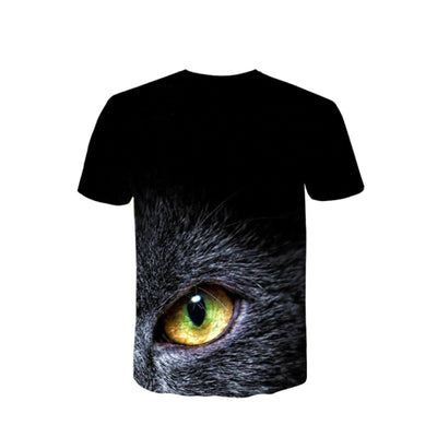 T-shirt Chat Noir aux Yeux Jaunes - Vraiment-chat