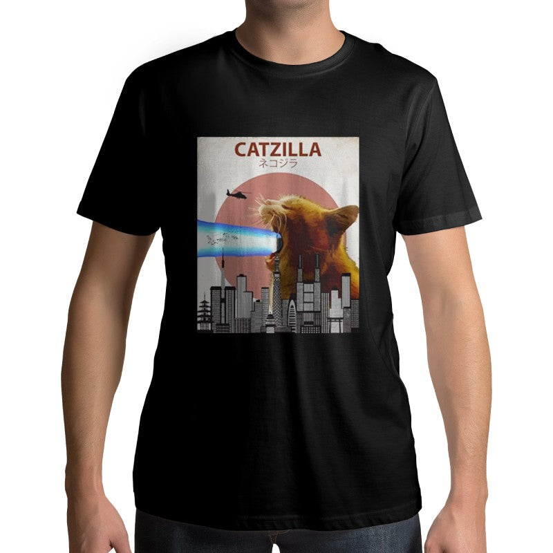 T-Shirt Chat Parodie Catzilla - Vraiment-chat