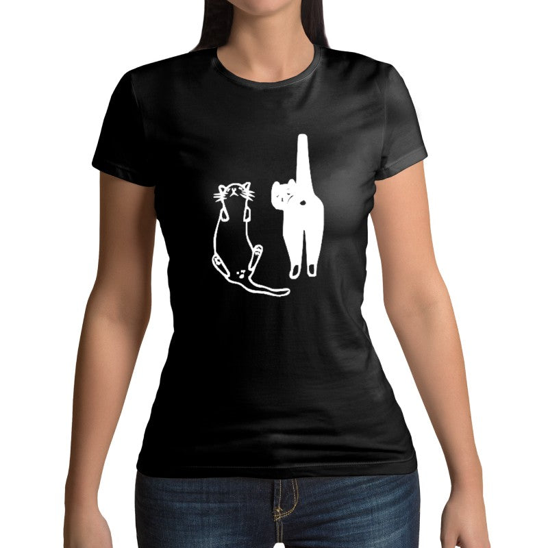 t-shirt avec Deux Chats - Vraiment-chat