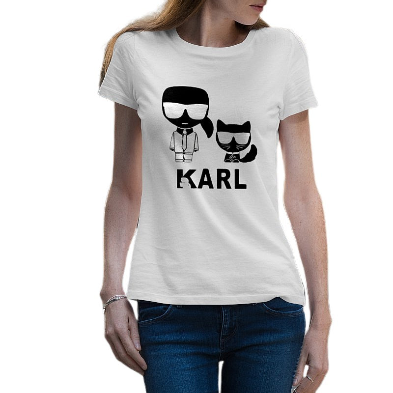 T-Shirt Chat Karl Lagerfeld - Vraiment-chat