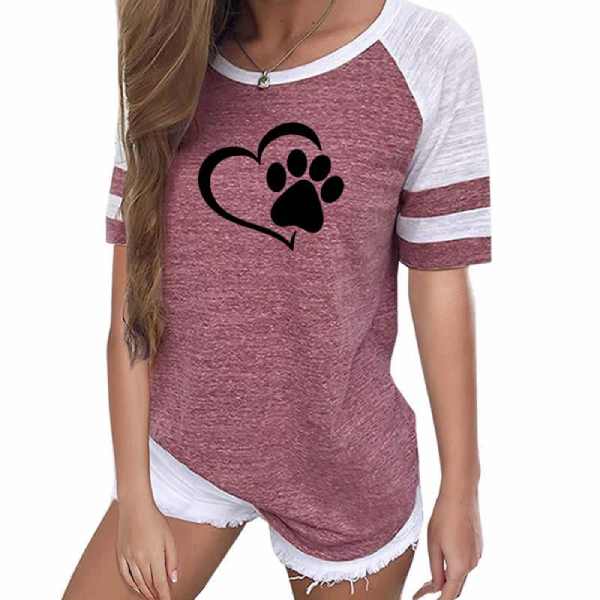 T-shirt Chat La Patte sur le Coeur