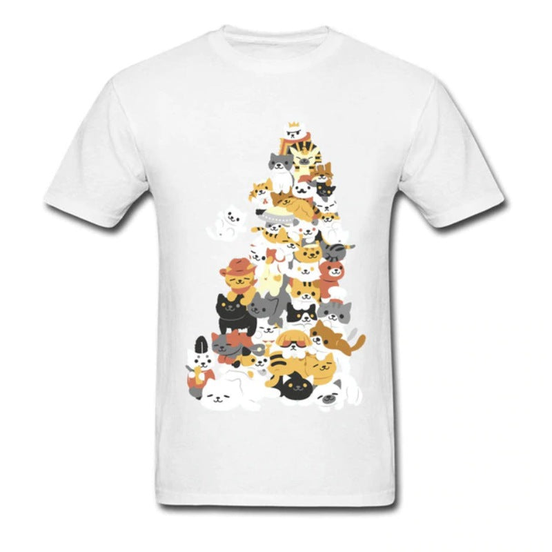 T-Shirt Groupe de Chats - Vraiment-chat