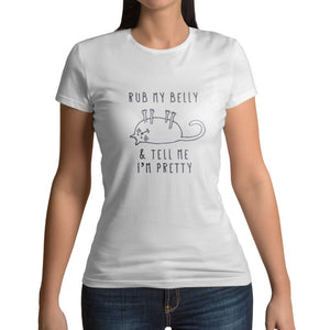 t shirt humoristique chat Caresse moi - Vraiment-chat