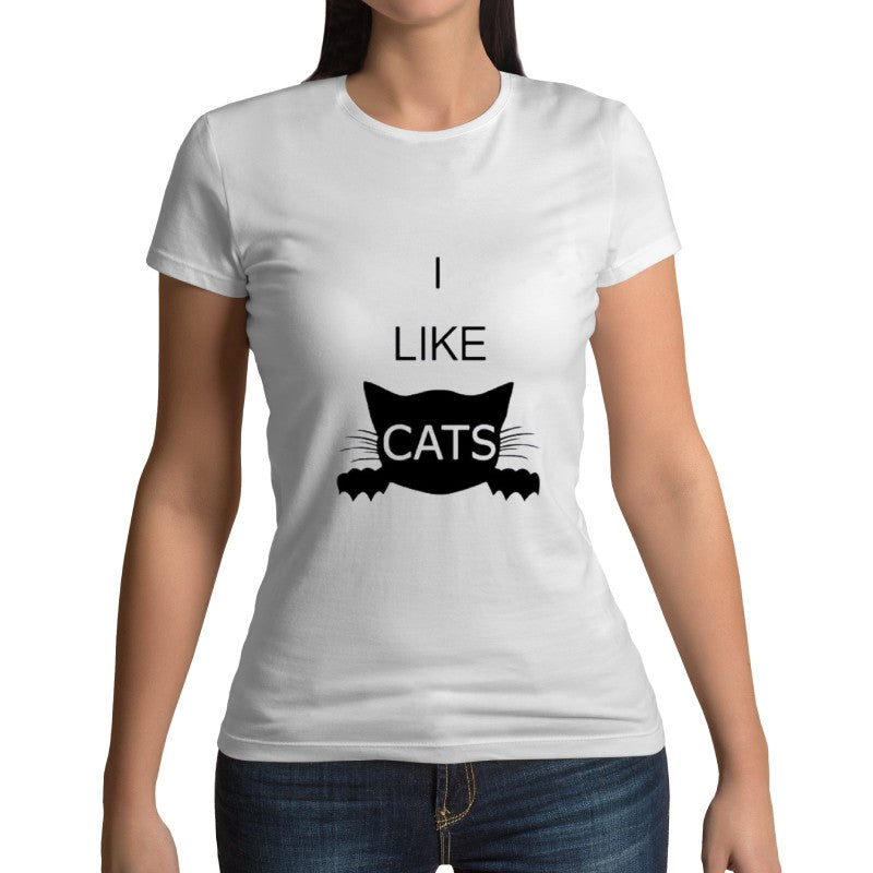 T-shirt I like Cats - Vraiment-chat