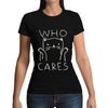 T-Shirt Imprimé Chat Who Cares - Vraiment-chat