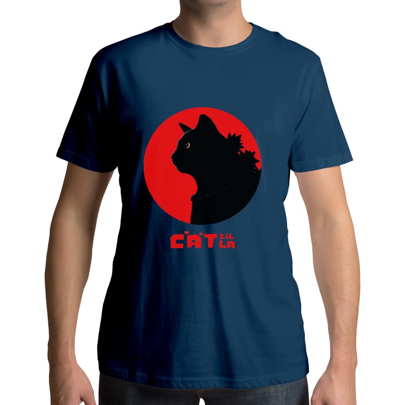 T-Shirt Monstre Catzilla - Vraiment-chat