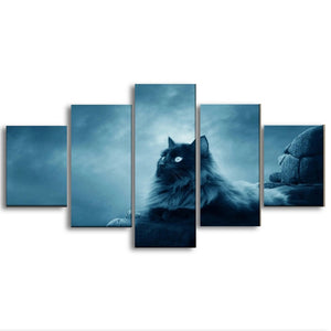 tableau chat contemporain Angora - Vraiment-chat