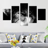 Tableau chat noir et blanc - Vraiment-chat
