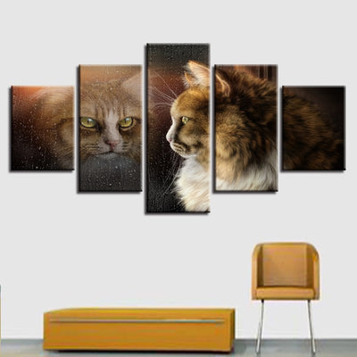 Tableau de Mr Chat au reflet - Vraiment-chat