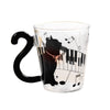 tasse silhouette chat et piano