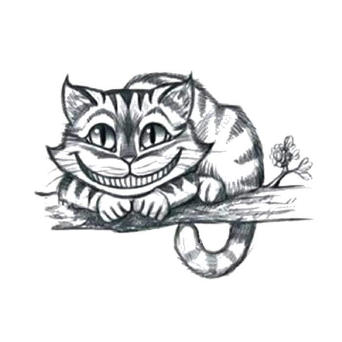 Tatouage Chat du Cheshire