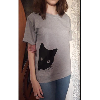Tee Shirt Chat fille Jette-Un-Oeil - Vraiment-chat