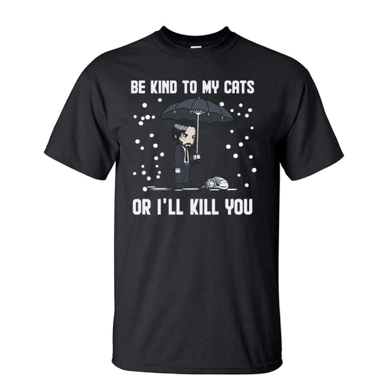 Tee Shirt John Wick Chat - Vraiment-chat