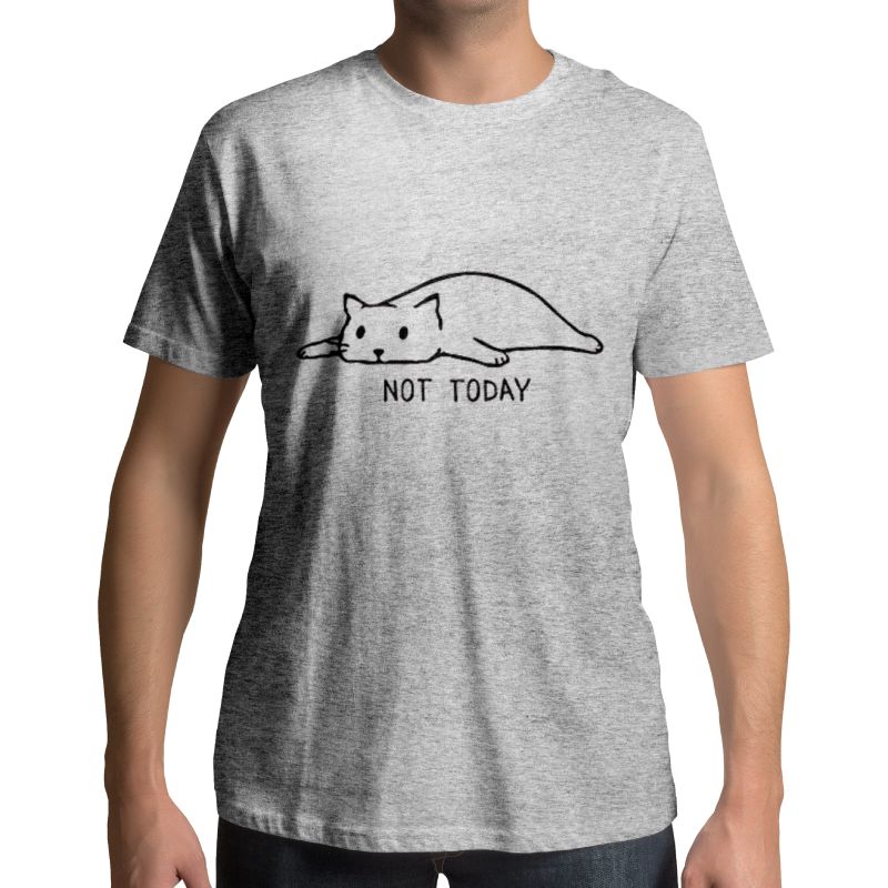 Tee-shirt Imprimé Chat Not Today - Vraiment-chat