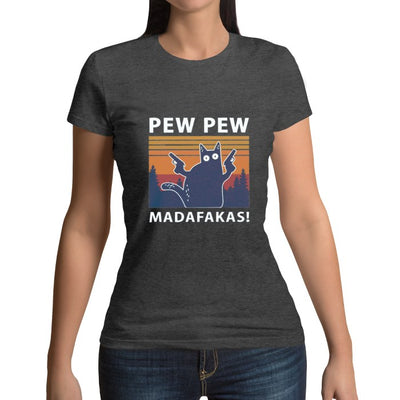 Tee shirt logo chat PEW PEW