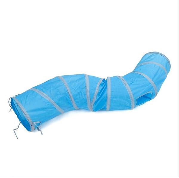 Tunnel Chat en S 120cm avec 2 fenêtres - Vraiment-chat