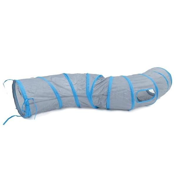 Tunnel Chat en S 120cm avec 2 fenêtres - Vraiment-chat