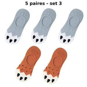 Chaussettes Fantaisie Pattes de Chat